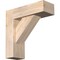 Ekena Millwork Traditional Block Smooth Bracket w/ Offset Brace, Douglas Fir, 5 1/2"W x 16"D x 16"H BKT0604X16X16TRA05SDF - alternate 1
